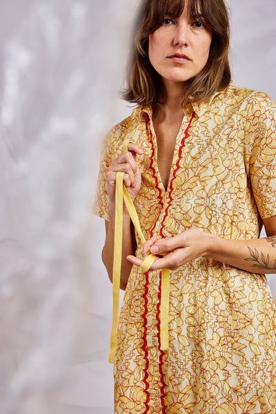 Orange Red Lace Wire Collar Dress – PURPLEMAROON