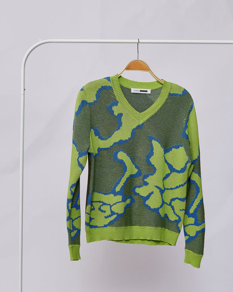 Apple Green Blue Lagoon Sweater