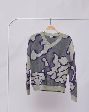 Purple Cement Lagoon Sweater