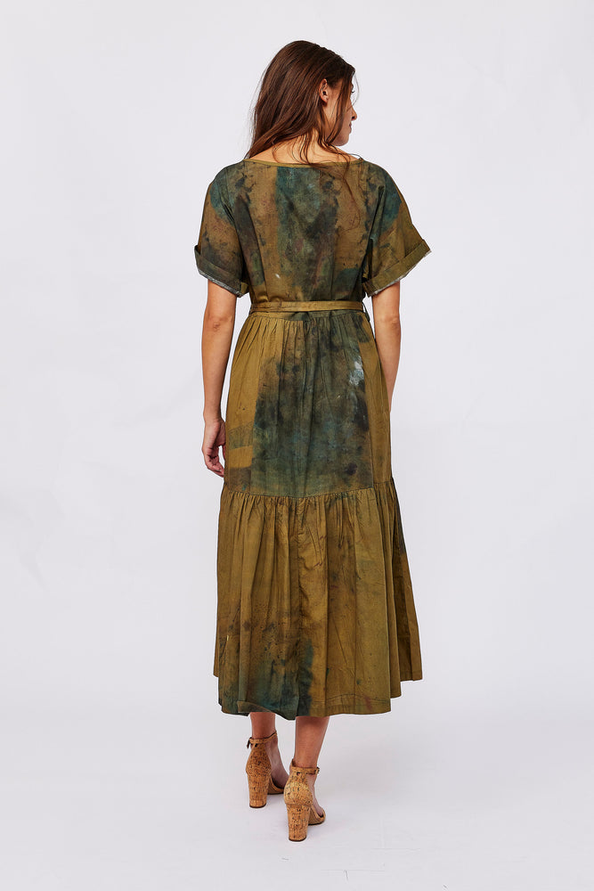 Painter's Print Tiered Dress
