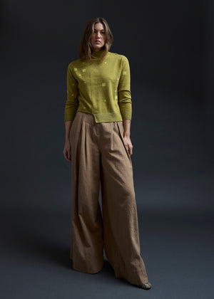 Hemp Oil Windowpane Pullover