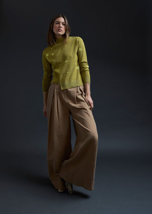 Hemp Oil Windowpane Pullover