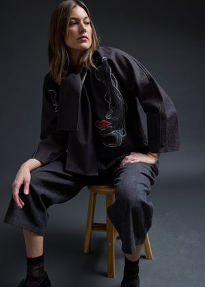 Midnight Metti Scarf Jacket