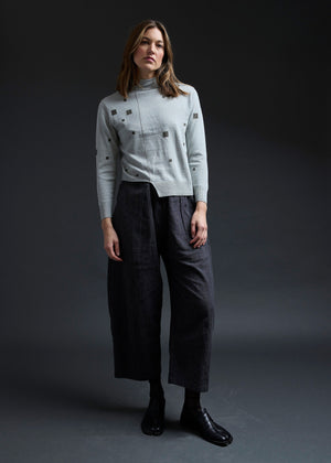 Pistachio Windowpane Pullover