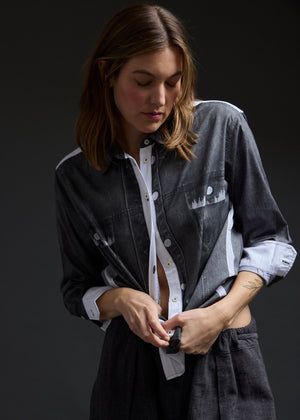 Black Jeans Trompe L'oeil Shirt