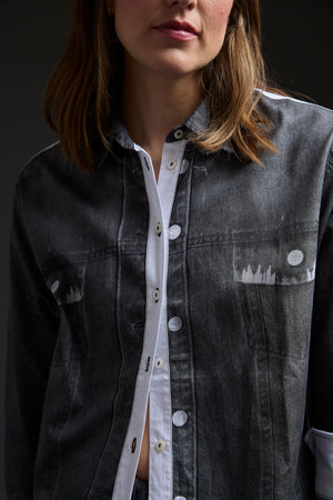 Black Jeans Trompe L'oeil Shirt