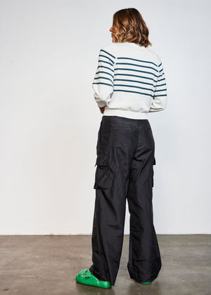 
            
                Load image into Gallery viewer, Cream / Hunter Stripes Sweater
            
        