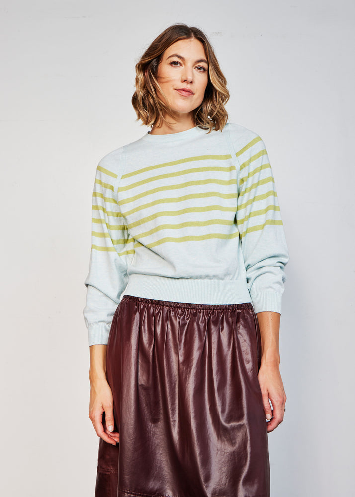 Sky / Canary Stripes Sweater