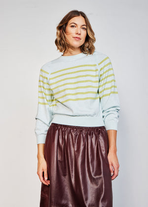 Sky / Canary Stripes Sweater